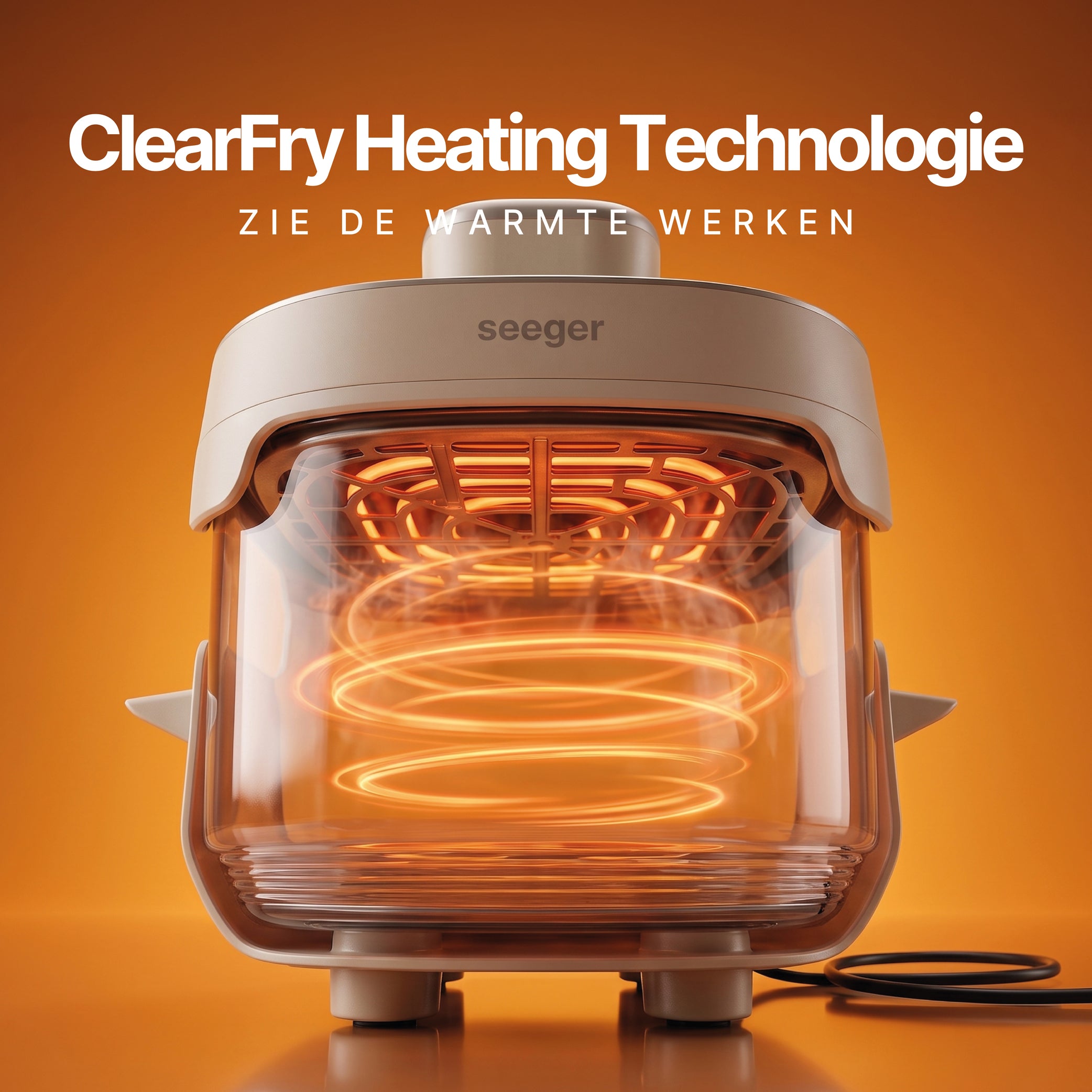 Technologie ClearFry Heating de la friteuse Seeger avec élément chauffant visible