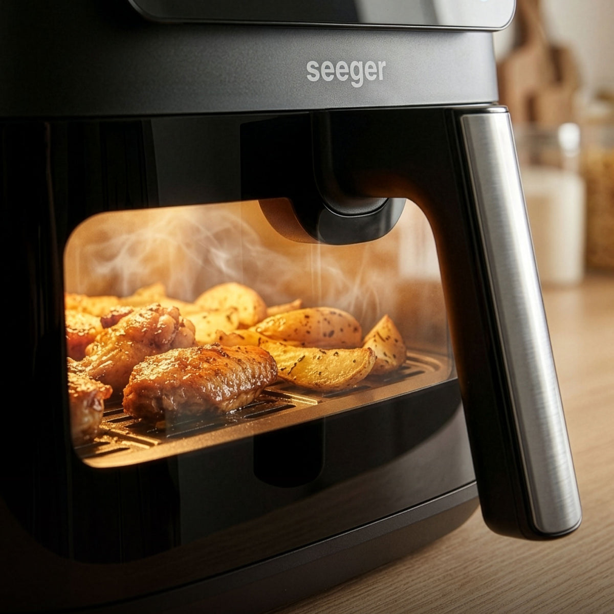 Seeger SteamFry | Air Fryer With Window