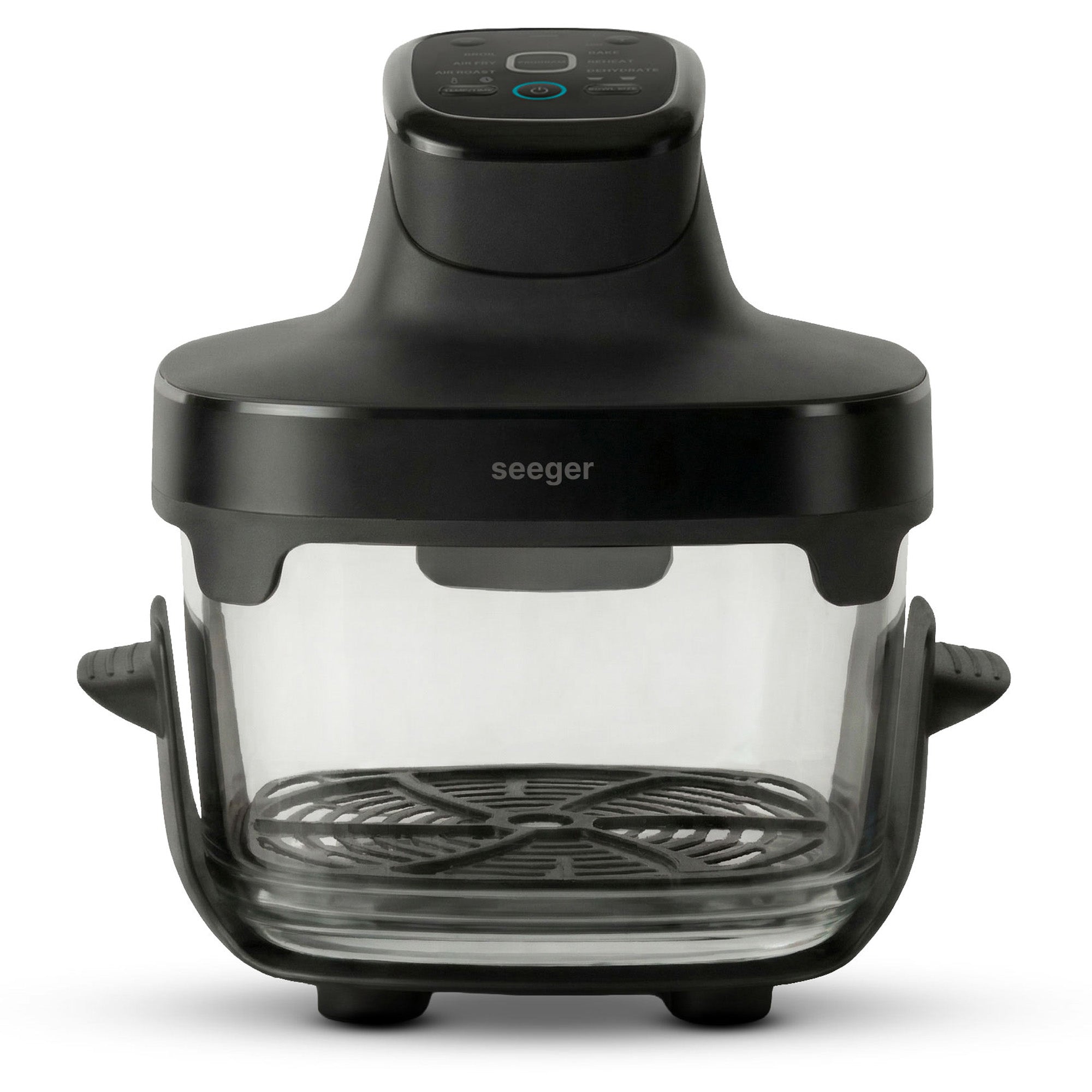 Seeger ClearFry | Black Glass Air Fryer