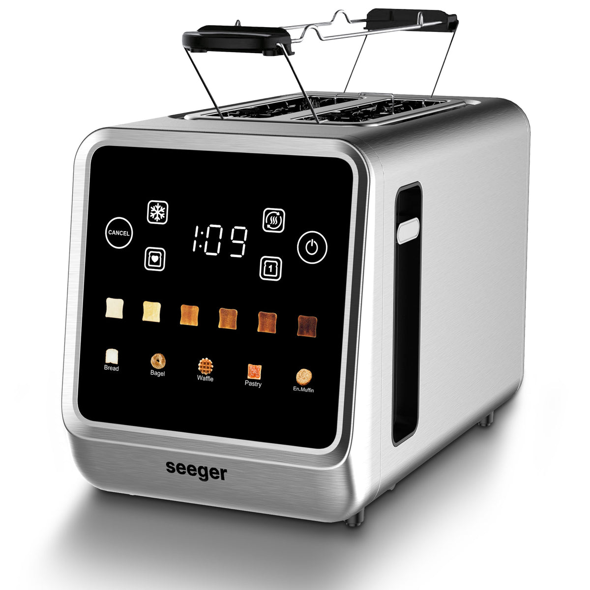 Seeger Digital Toaster | Broodrooster met Touchscreen RVS