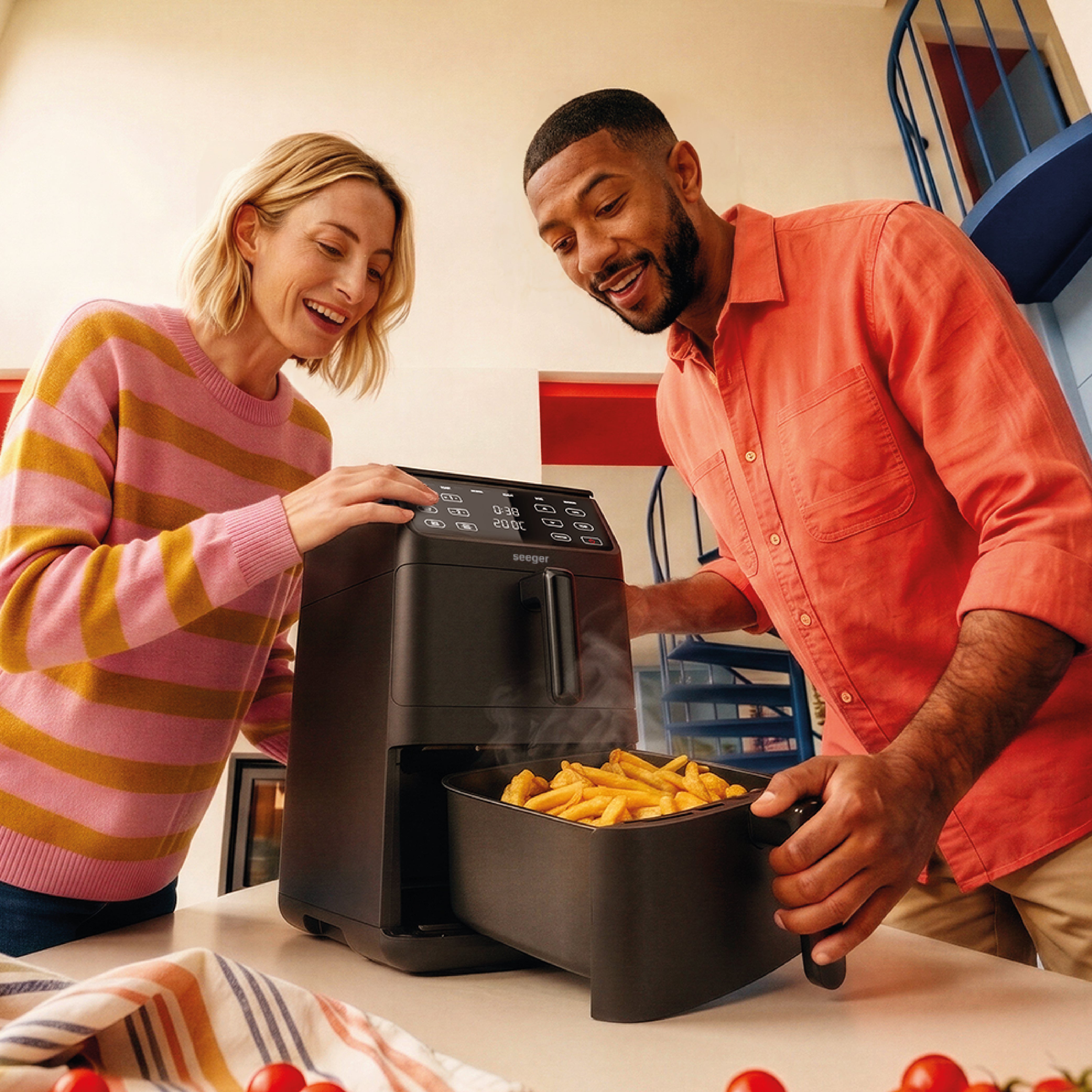 Seeger SuperFry | Double Layer Air Fryer Black