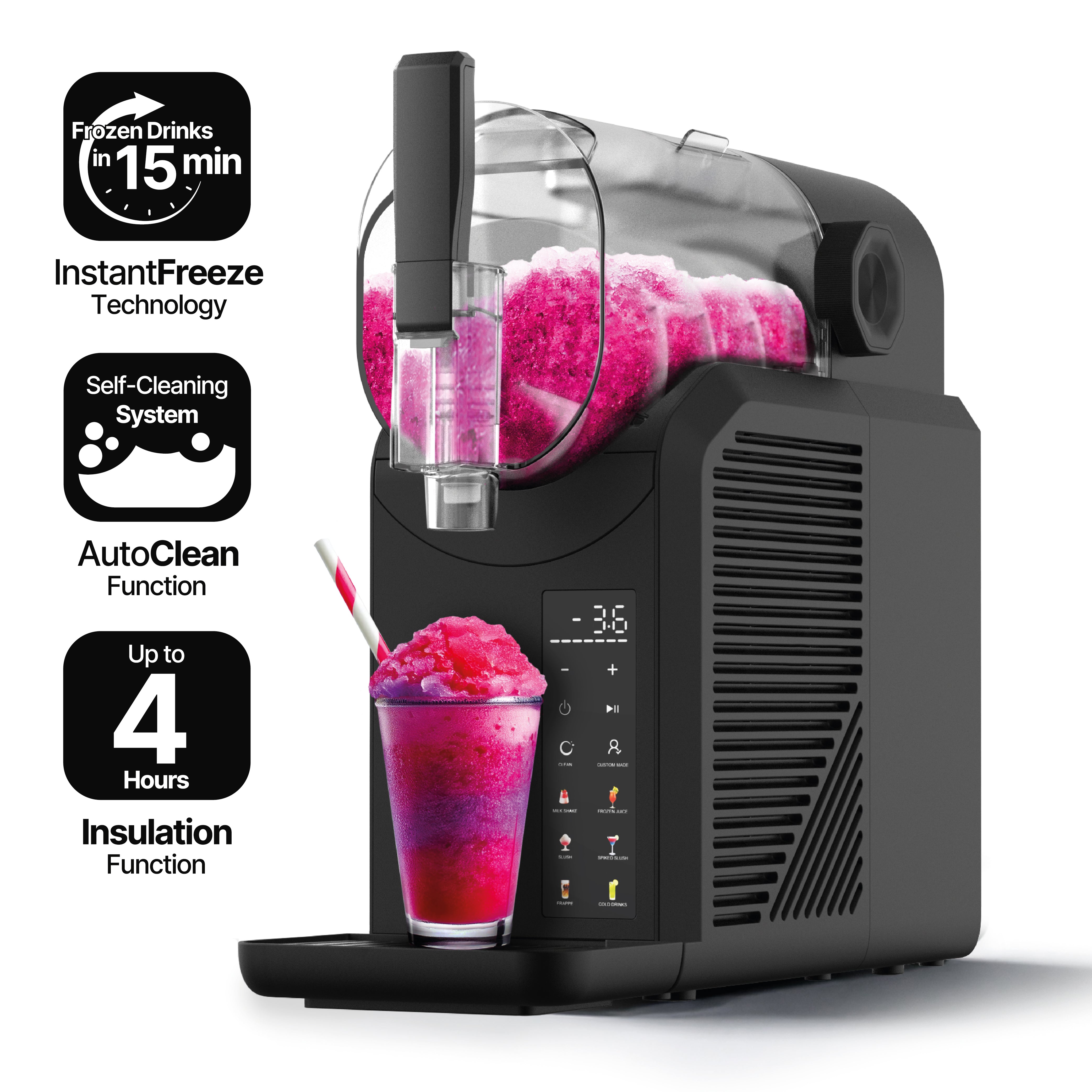 Seeger SuperSlush | Frozen Drinks Maker Black