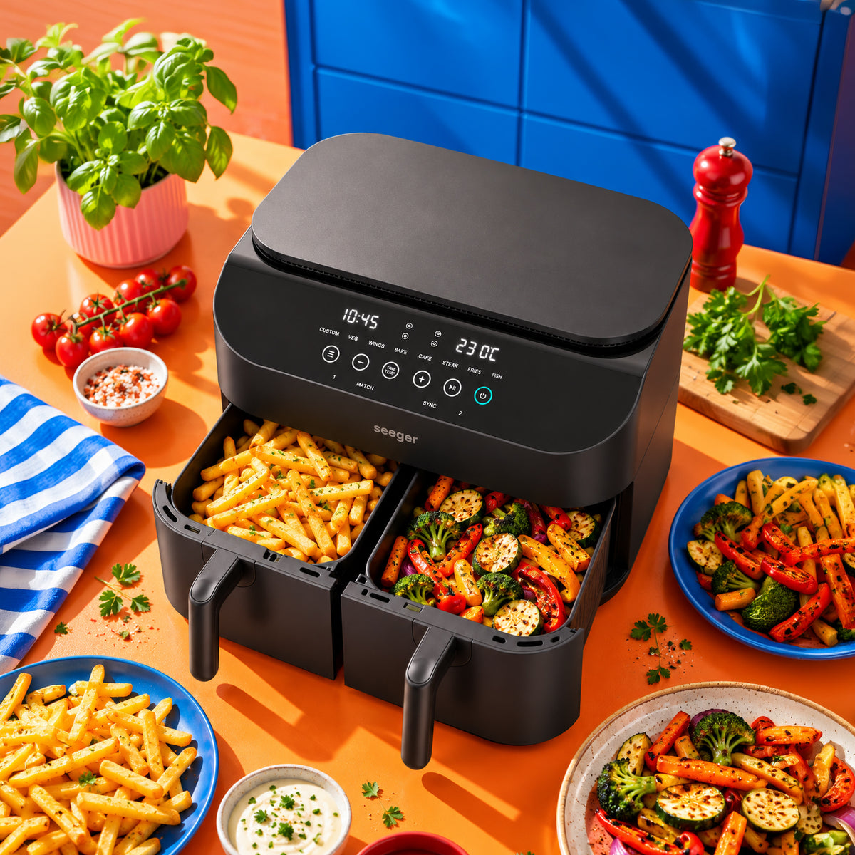 Seeger TwoFry | Double Air Fryer