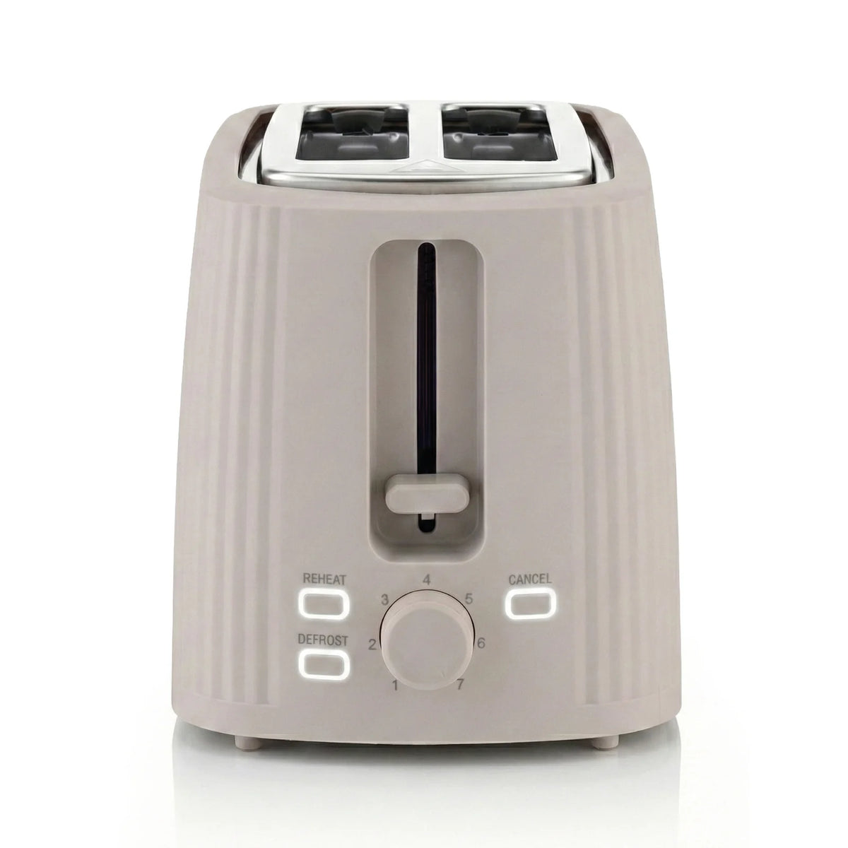 Seeger design toaster in beige with pleated finish – product image 3