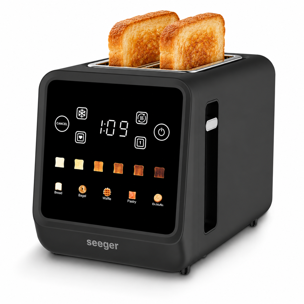 Seeger Digital Toaster | Grille-pain à écran tactile noir