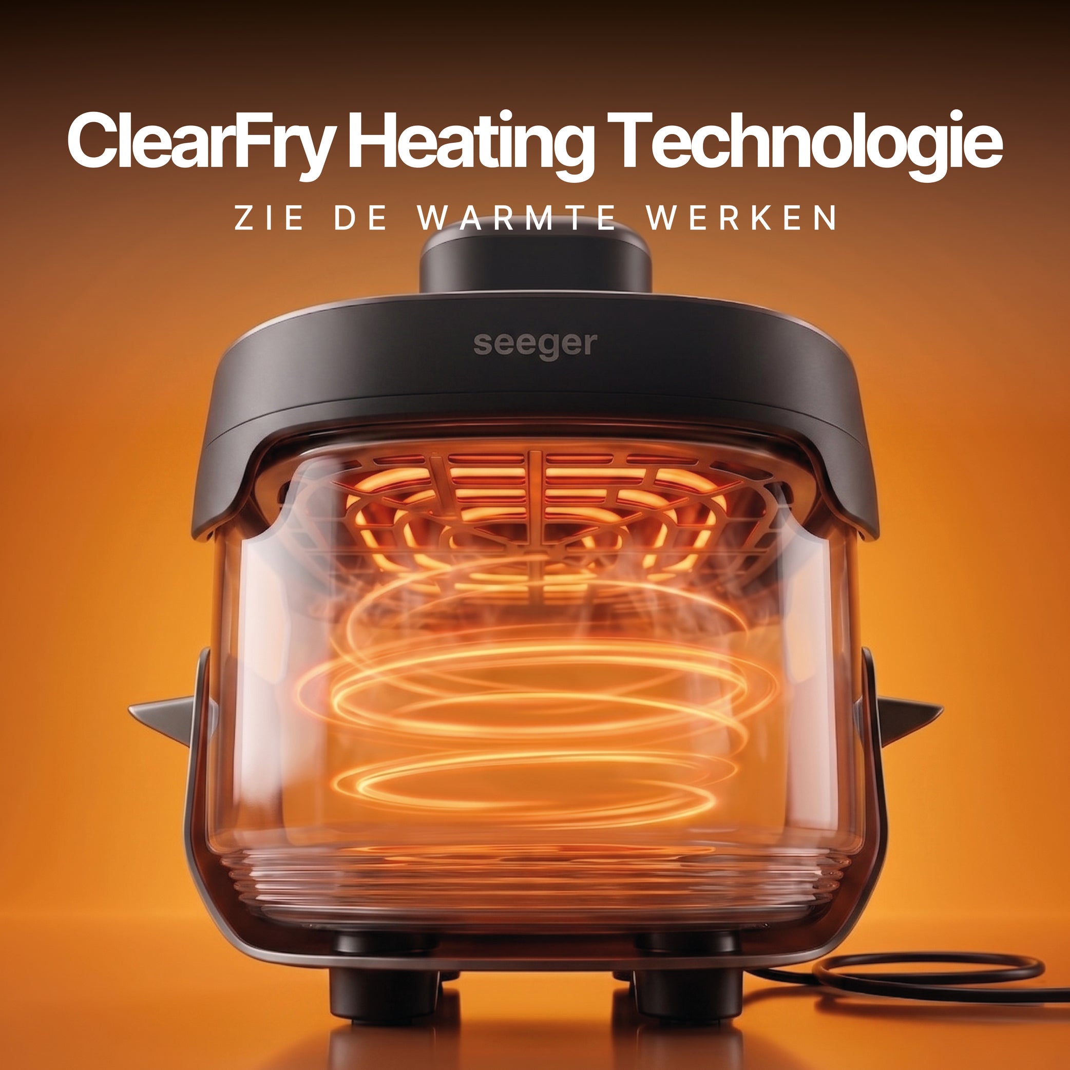 Technologie ClearFry Heating de la friteuse Seeger avec élément chauffant visible