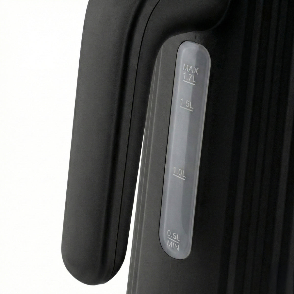 Bouilloire électrique design Seeger noire à finition plissée – image produit 6