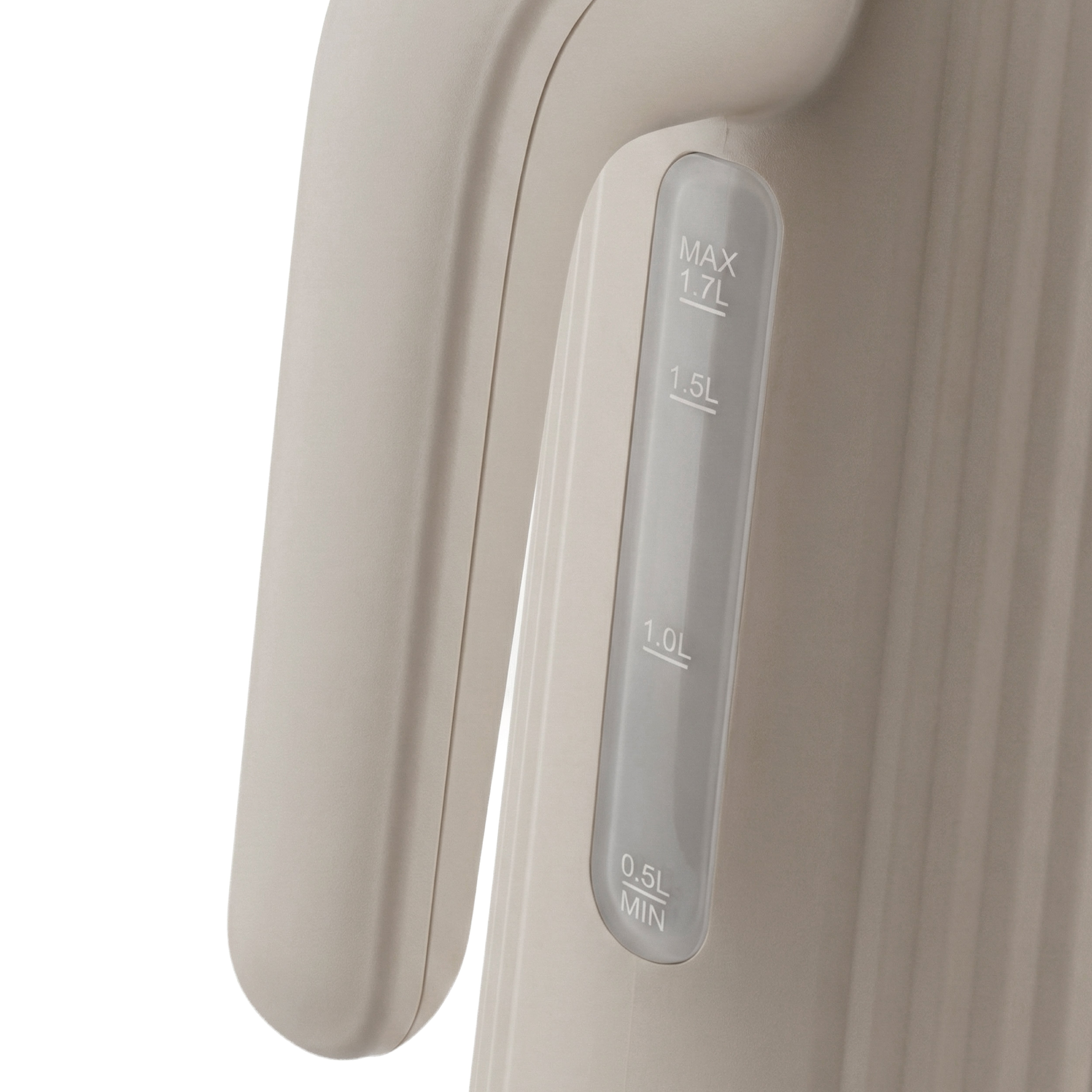 Bouilloire électrique design Seeger beige à finition plissée – image produit 7