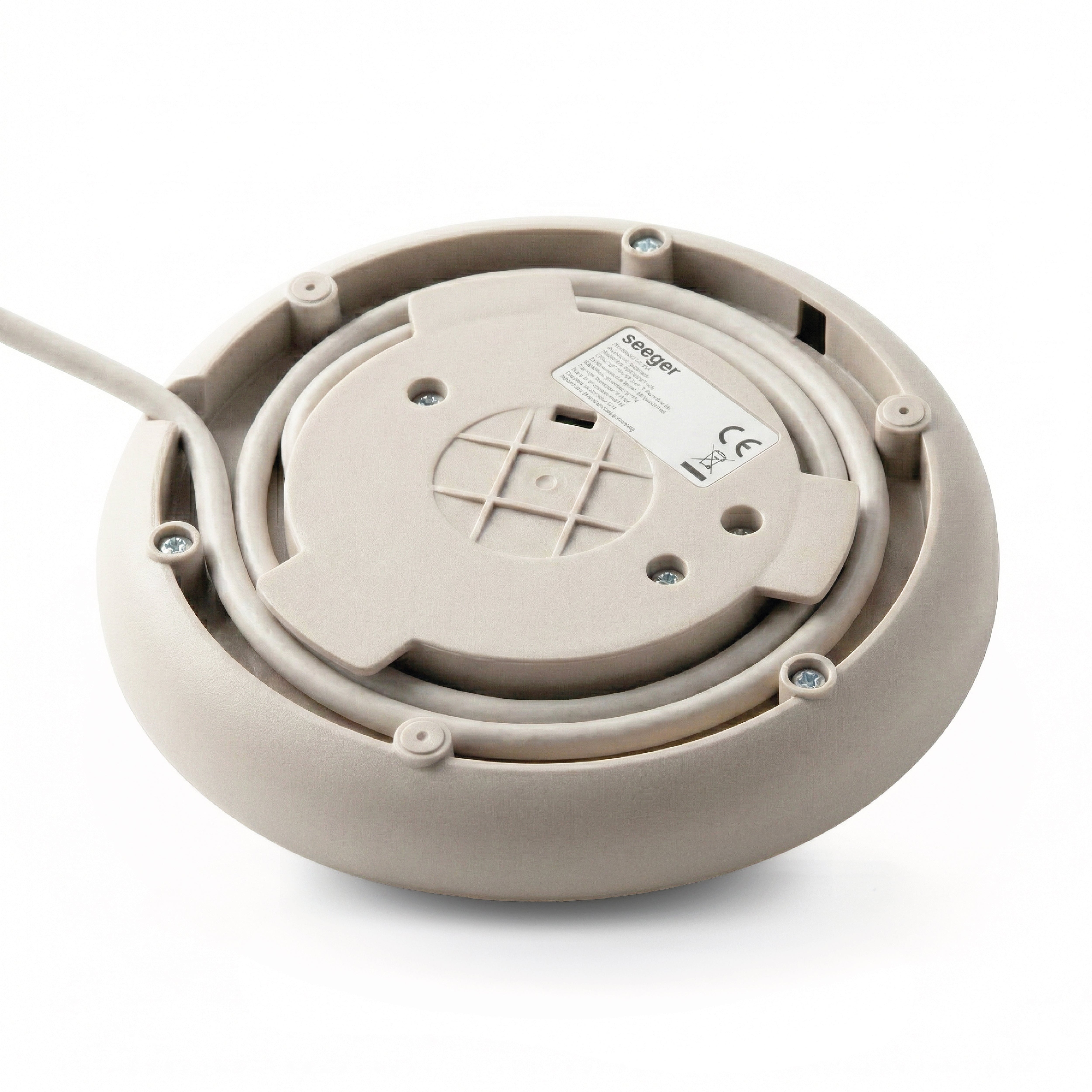 Bouilloire électrique design Seeger beige à finition plissée – image produit 11