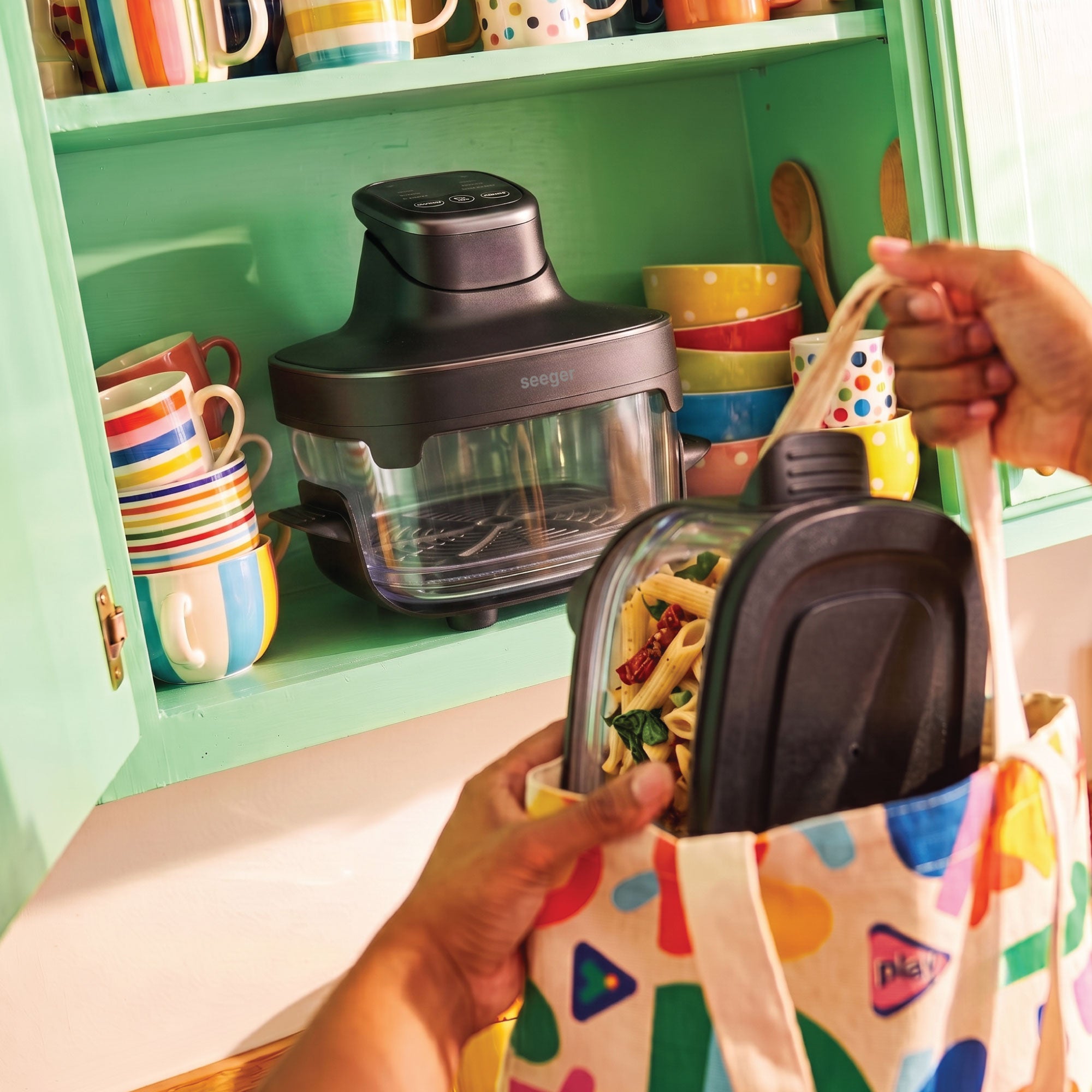 Seeger ClearFry | Glazen Airfryer Zwart