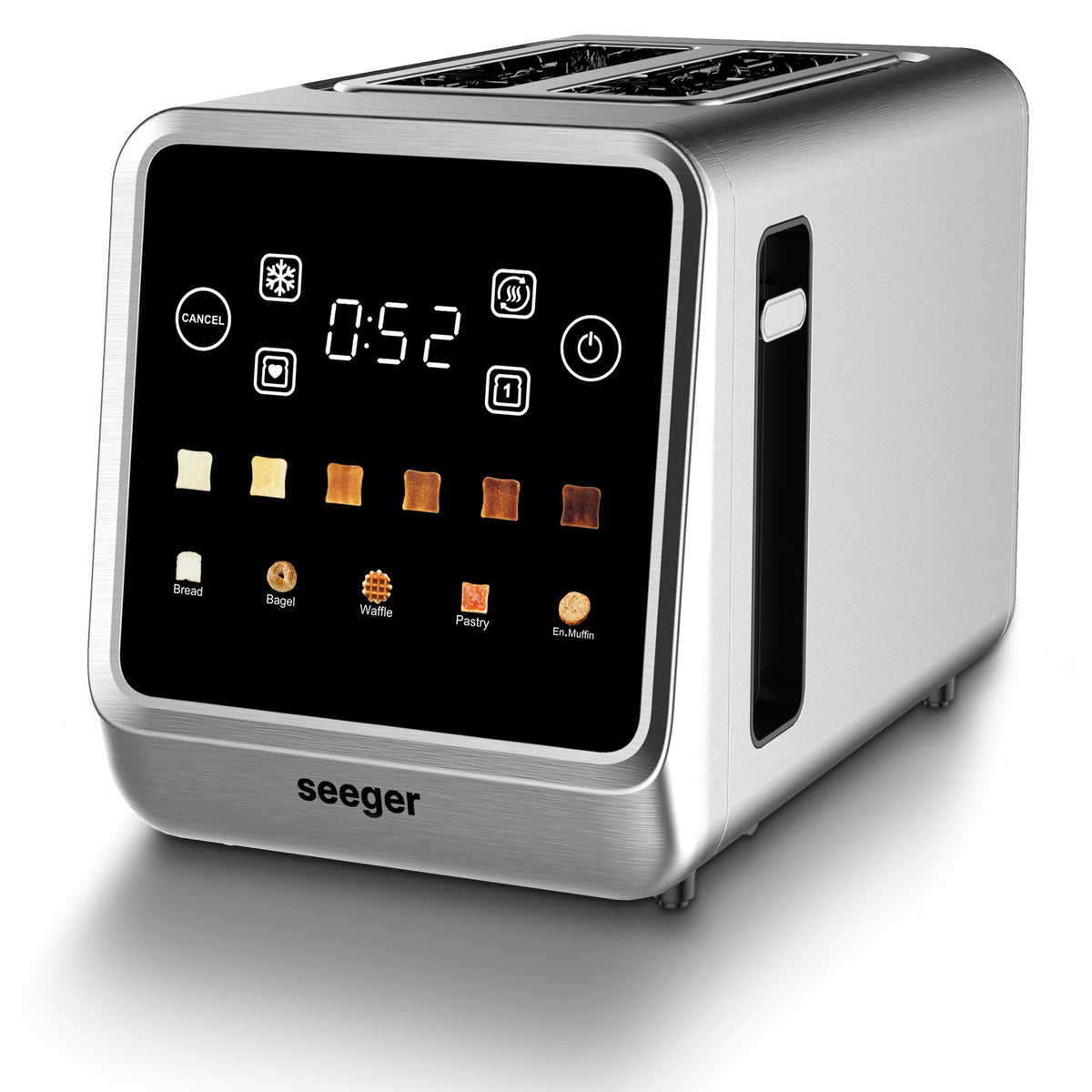 Seeger Digital Toaster | Broodrooster met Touchscreen RVS