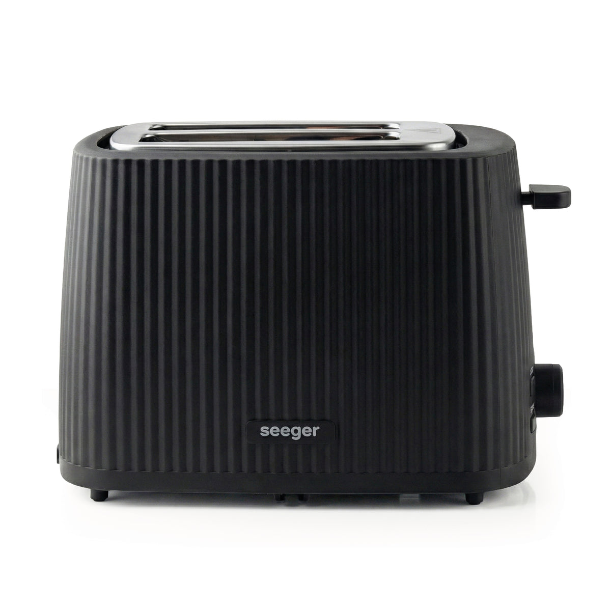 Seeger design toaster in black with pleated finish – product image 3