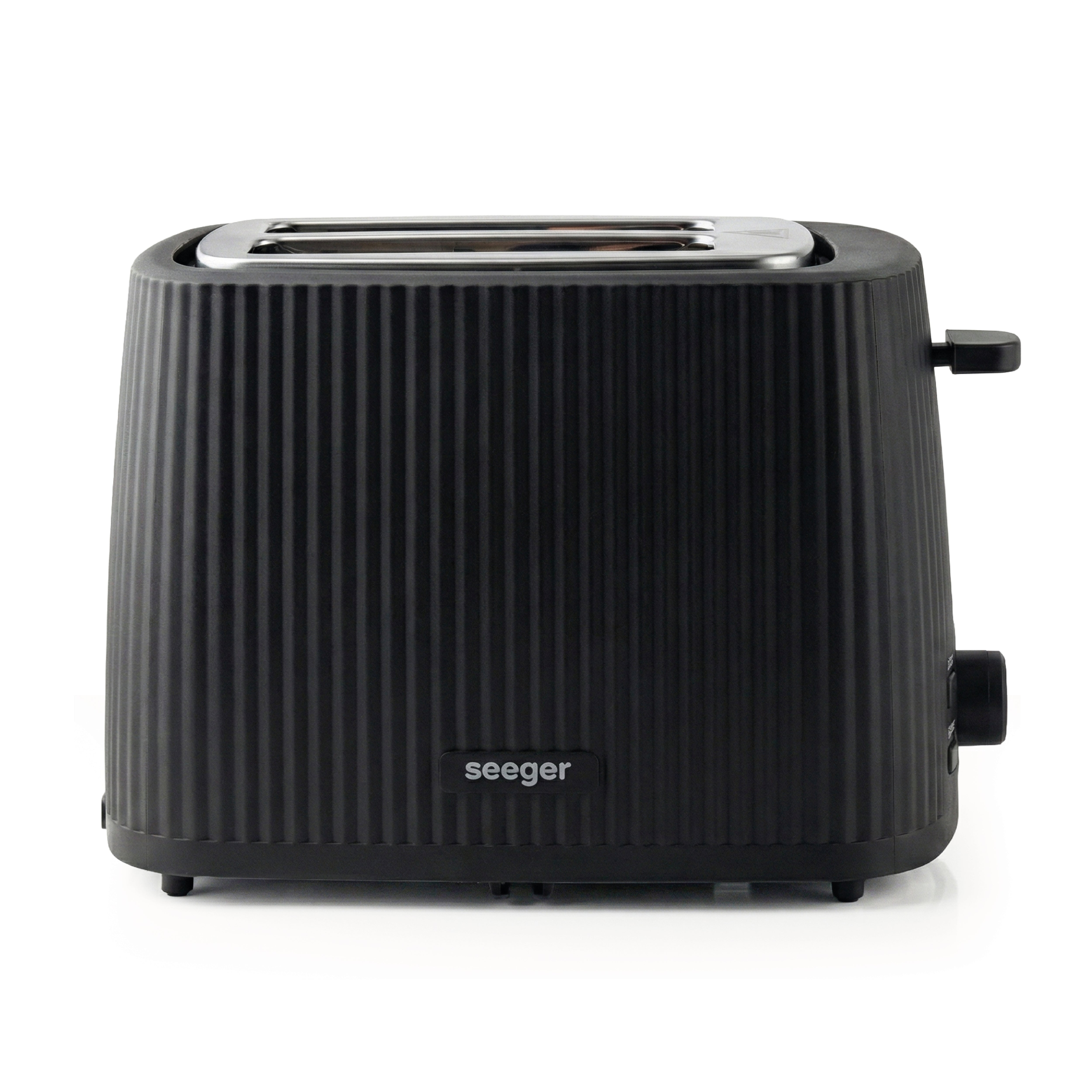 Grille-pain design Seeger noir à finition plissée – image produit 3