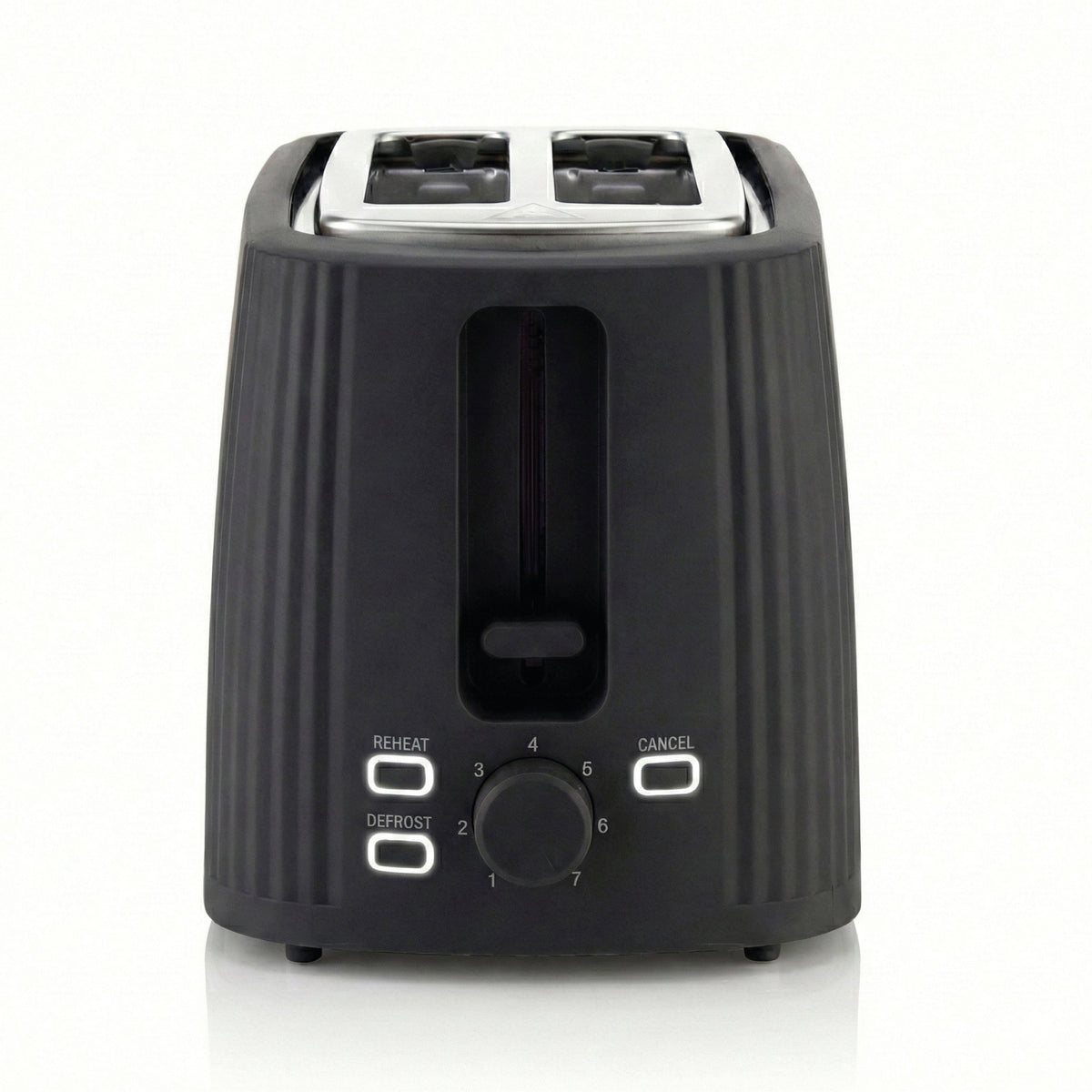 Seeger design toaster in black with pleated finish – product image 4
