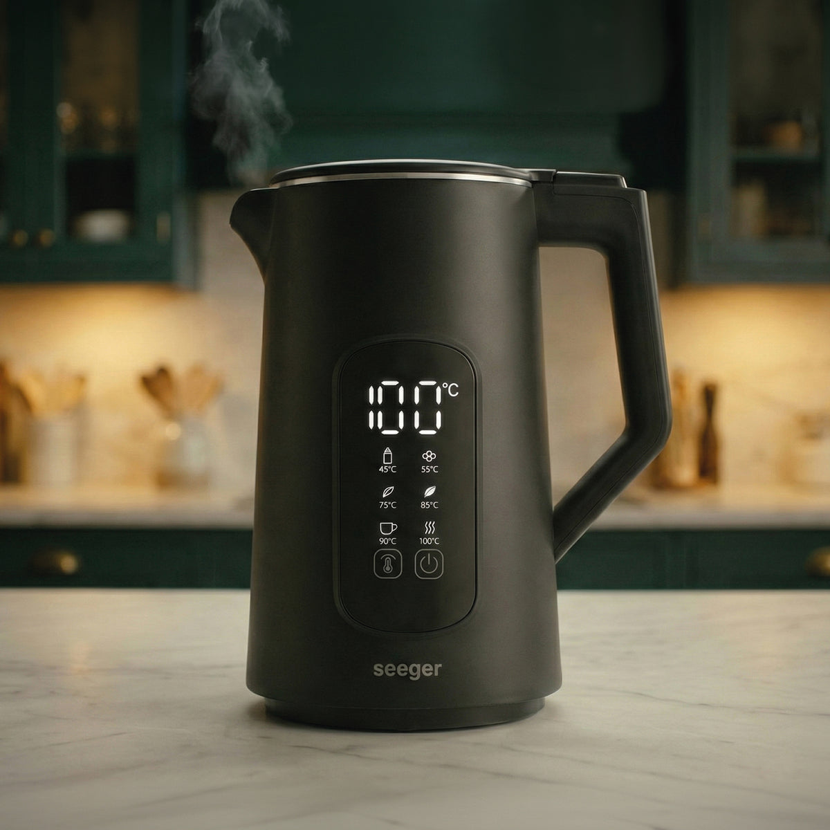 Seeger SmartKettle digitaler Wasserkocher mit Temperatureinstellung, Schwarz – Vergleichstabelle