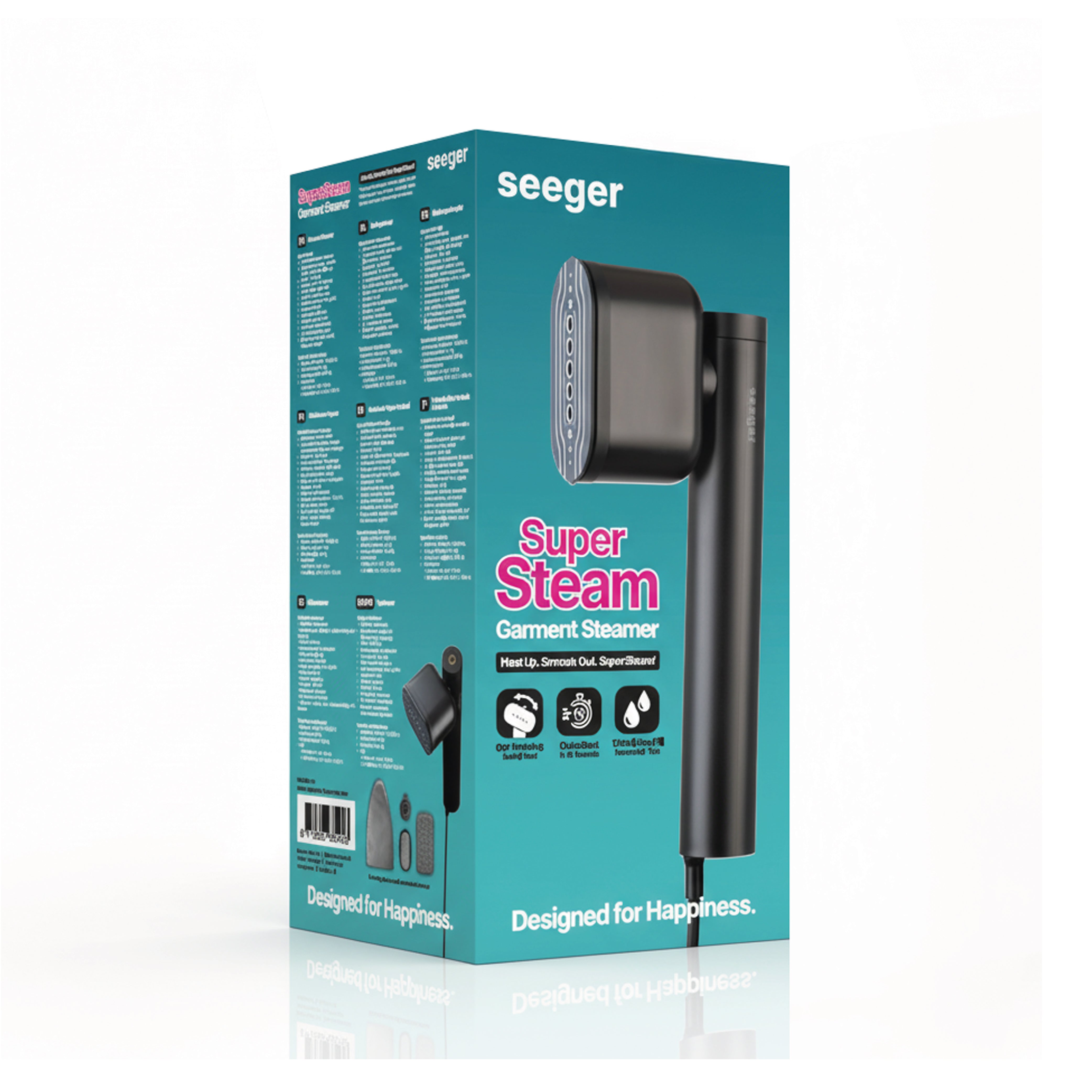 Seeger SuperSteam | Garment Steamer Black