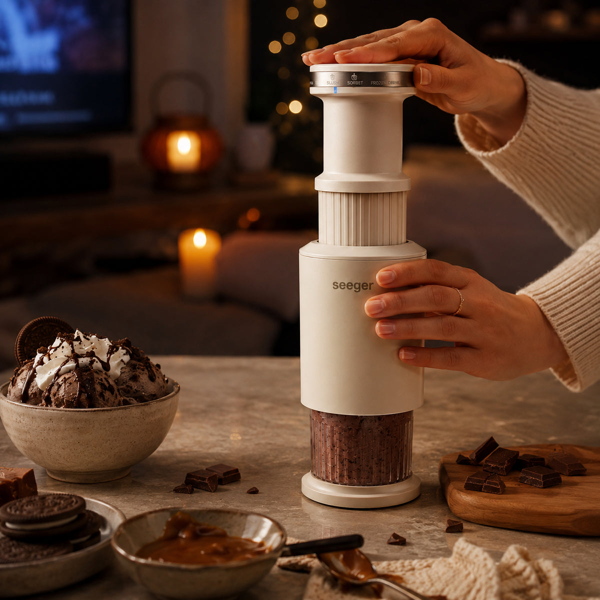 Seeger CompactCream | Handheld Ice Cream Maker
