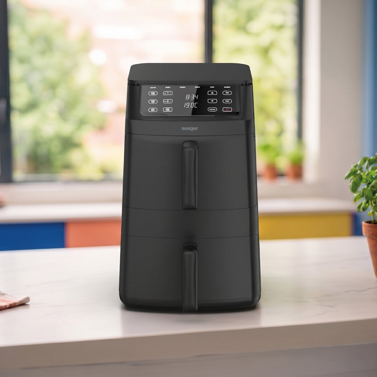 Seeger SuperFry double layer air fryer in black – product image 7