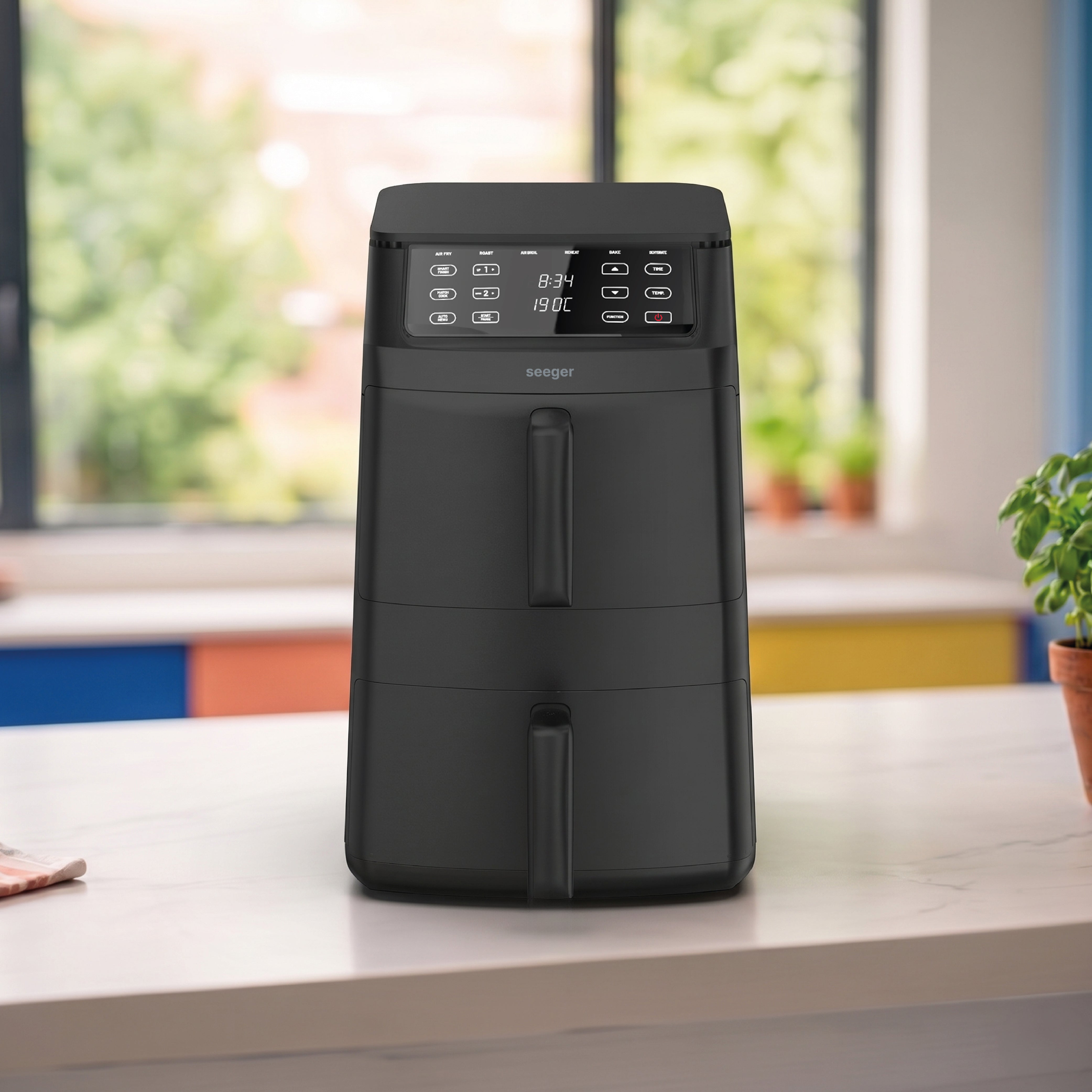 Friteuse sans huile double Seeger SuperFry noire – image produit 7