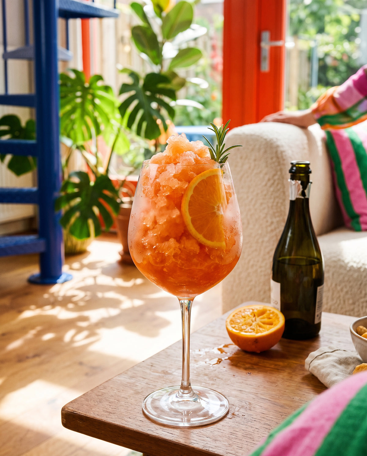 Aperol Spritz slush (18+), recipe photo
