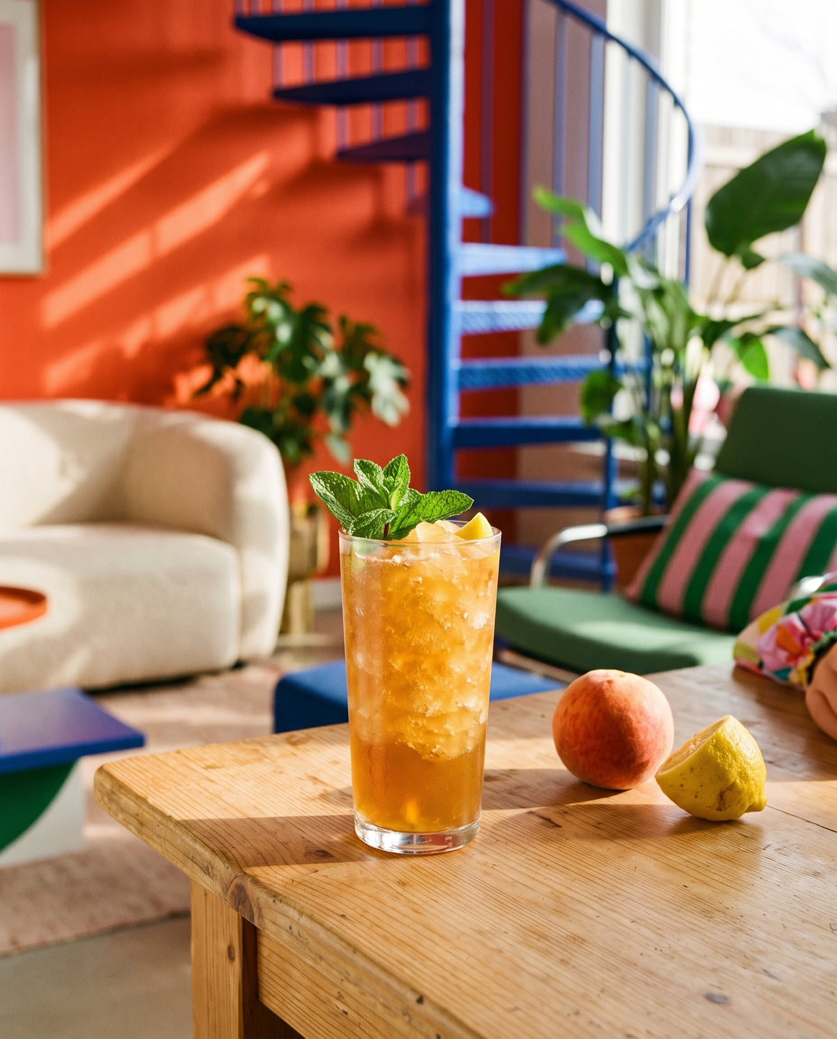 Citrus iced tea, recipe photo
