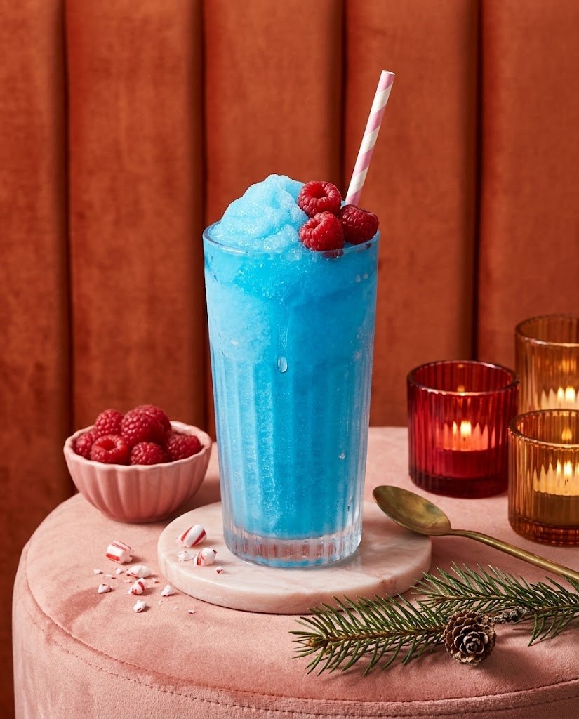 winter recept blauwe frambozenslush